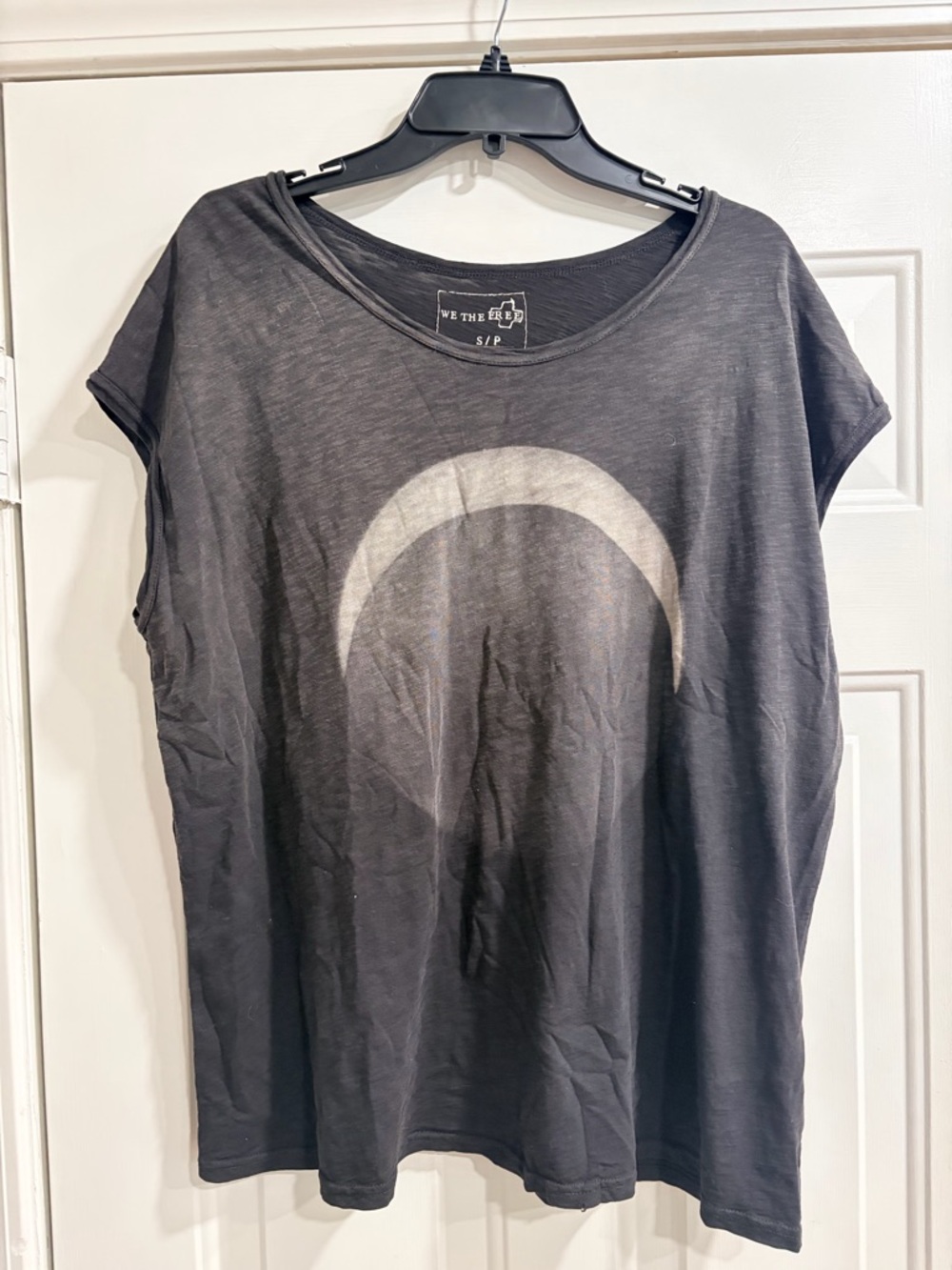 We The Free Black Crescent Graphic Short Sleeve Tee